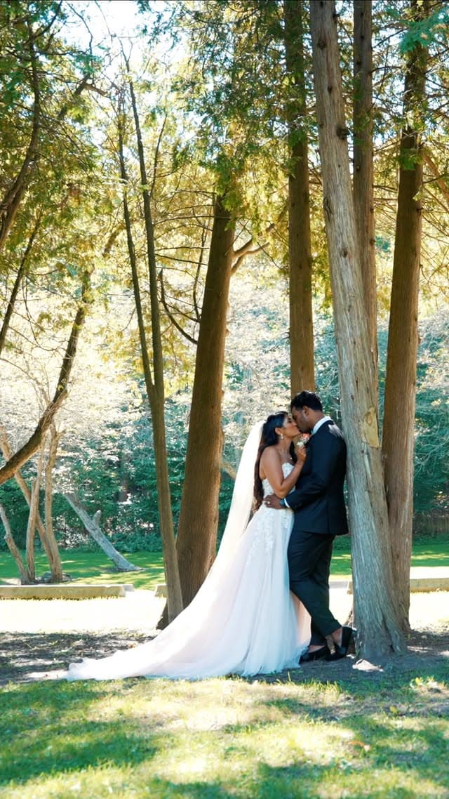 Wedding reel with 3.7M views on Instagram