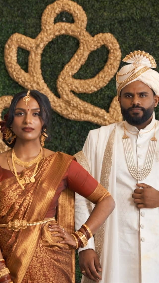 Wedding reel with 15.6M views on Instagram